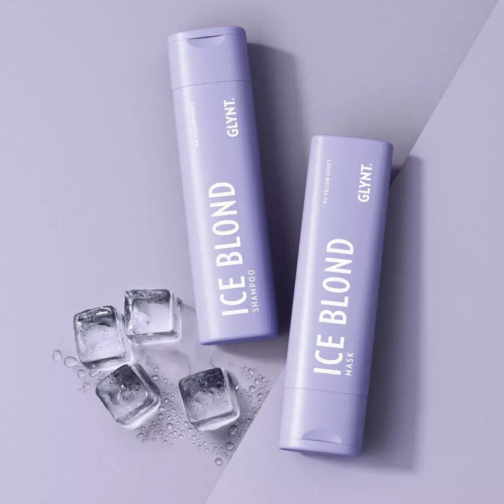 Szampon ICE BLOND – fioletowy pigment przeciw żółtym tonom dla blond i siwych włosów GLYNT — zdjęcie 2