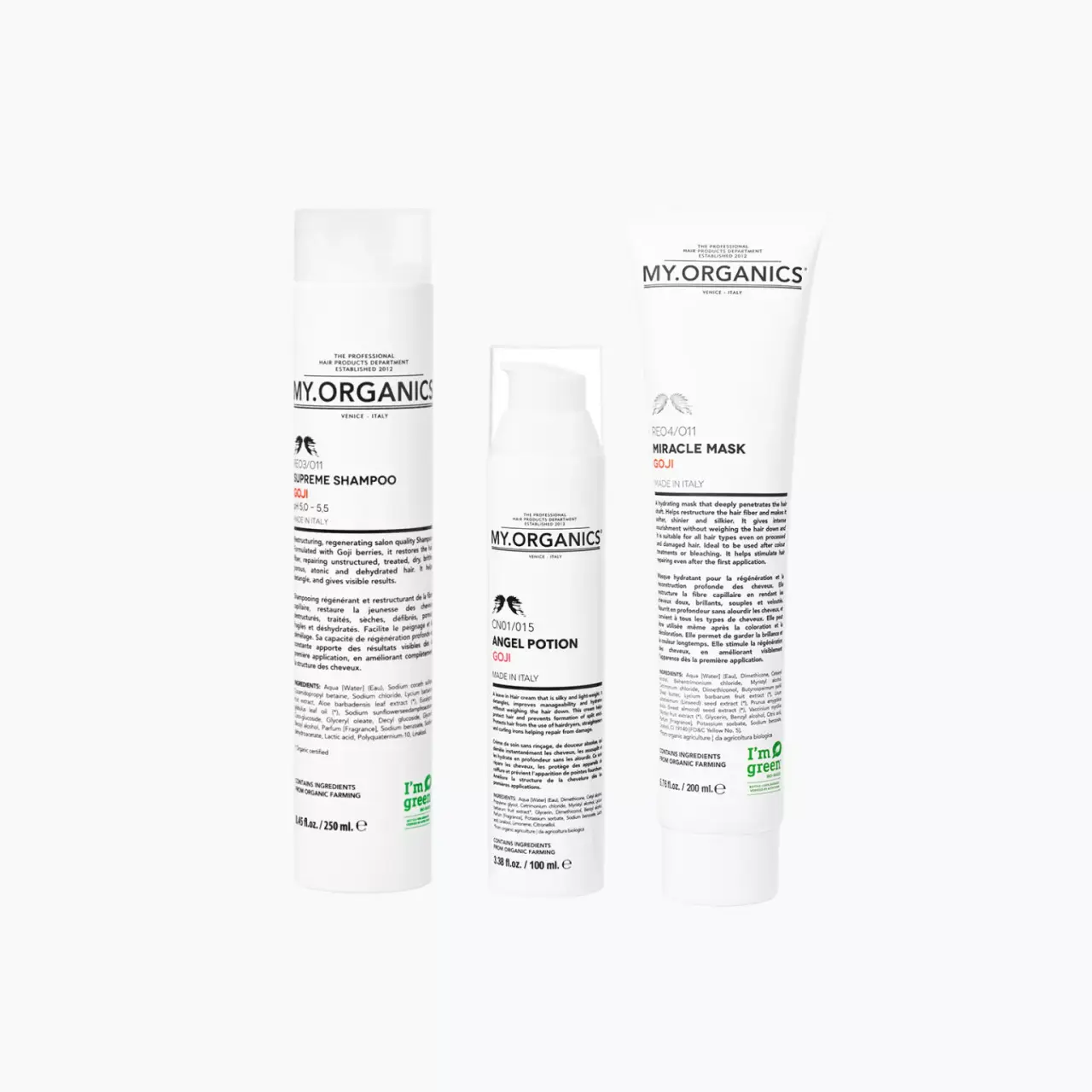 Zestaw prezentowy My.Organics Resurrection Goji Gift Box – szampon, maska i krem