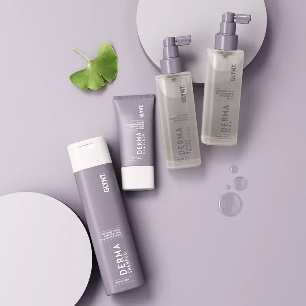 Balsam DERMA E.F.A. – nawilżenie i ukojenie skóry głowy z olejem z pestek winogron GLYNT — zdjęcie 2