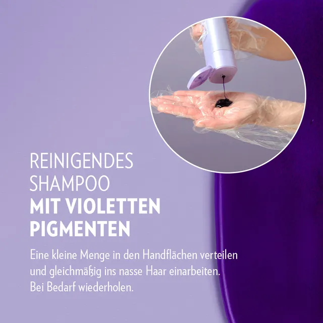 Szampon Glynt ICE BLOND – fioletowy pigment przeciw żółtym tonom dla blond i siwych włosów