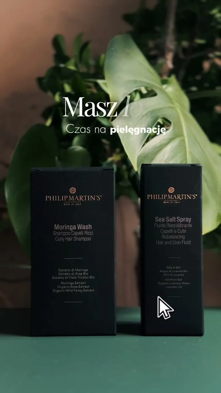 Philip Martin’s Sea Salt Spray i Moringa Wash – pielęgnacja loków – wideo